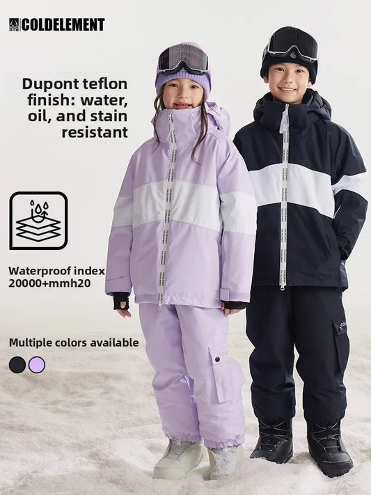 Kids Ski Suit Set With Warm Insulated Snow Jacket Winter - ToylandEU