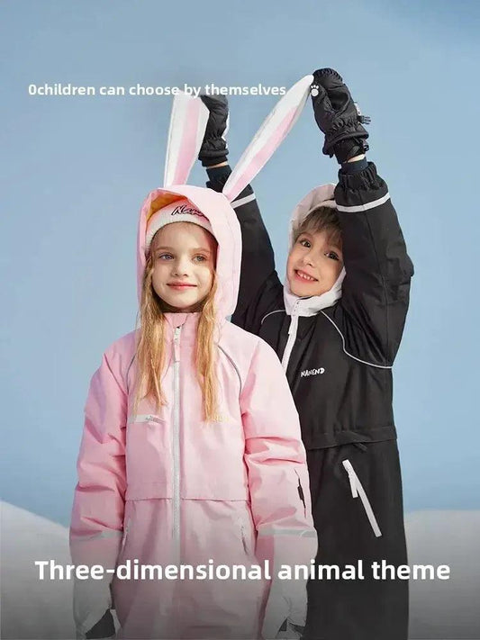  Kids Ski Suit Waterproof Warm Insulated One Piece Gear -  ToylandEU™