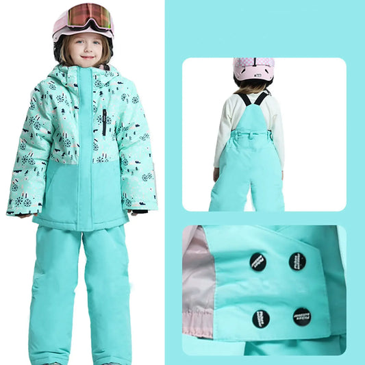 Kids Ski Suit Waterproof Warm Snow Gear For Winter - ToylandEU