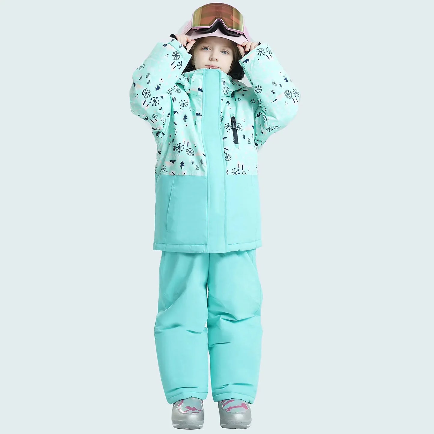 Kids Ski Suit Waterproof Warm Snow Gear For Winter - ToylandEU