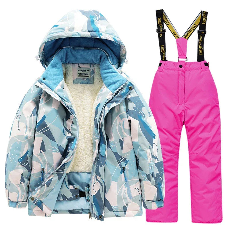 Kids Ski Suit Waterproof Warm Snow Gear for Children - ToylandEU