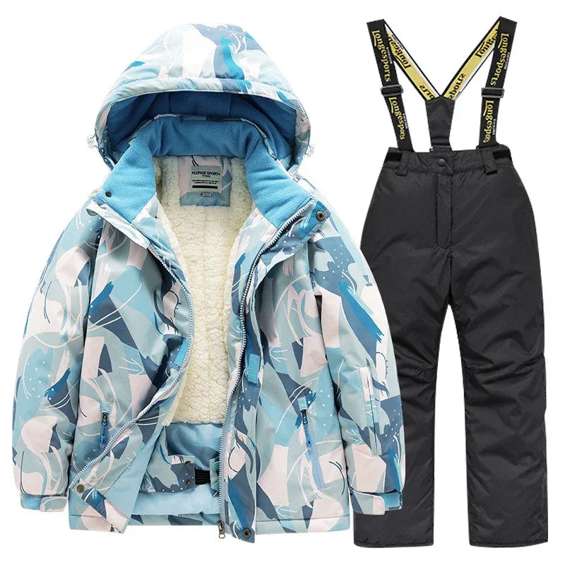 Kids Ski Suit Waterproof Warm Snow Gear for Children - ToylandEU
