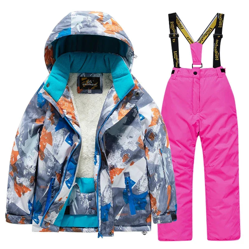 Kids Ski Suit Waterproof Warm Snow Gear for Children - ToylandEU