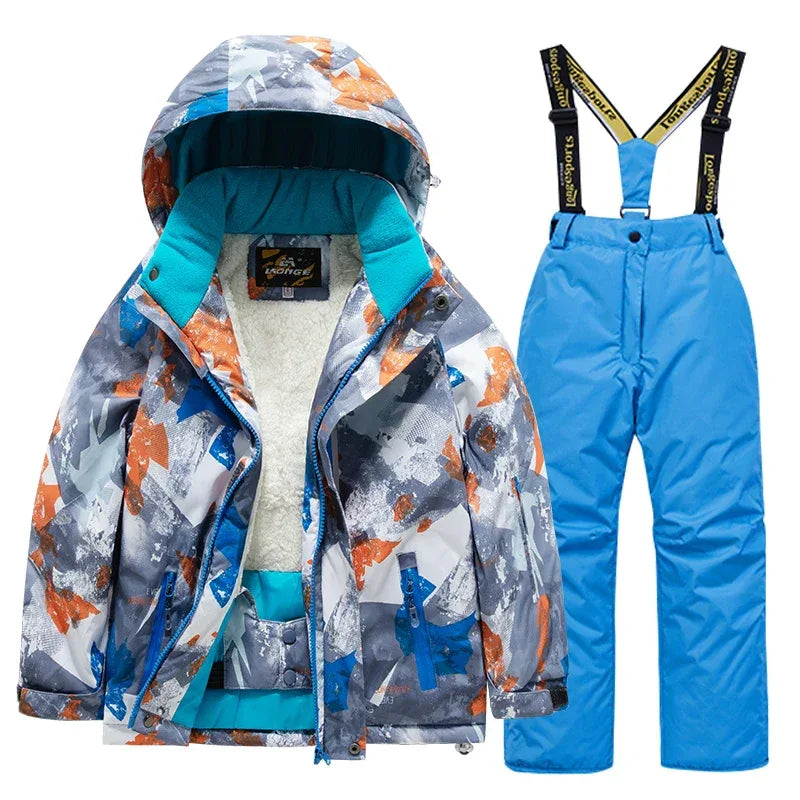 Kids Ski Suit Waterproof Warm Snow Gear for Children - ToylandEU
