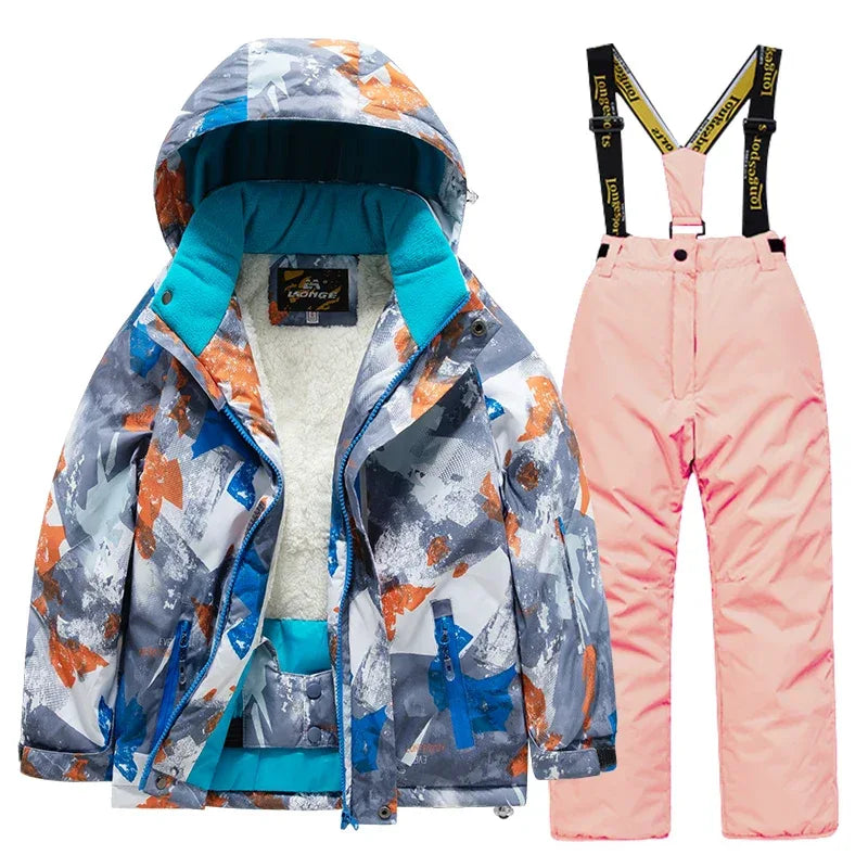 Kids Ski Suit Waterproof Warm Snow Gear for Children - ToylandEU