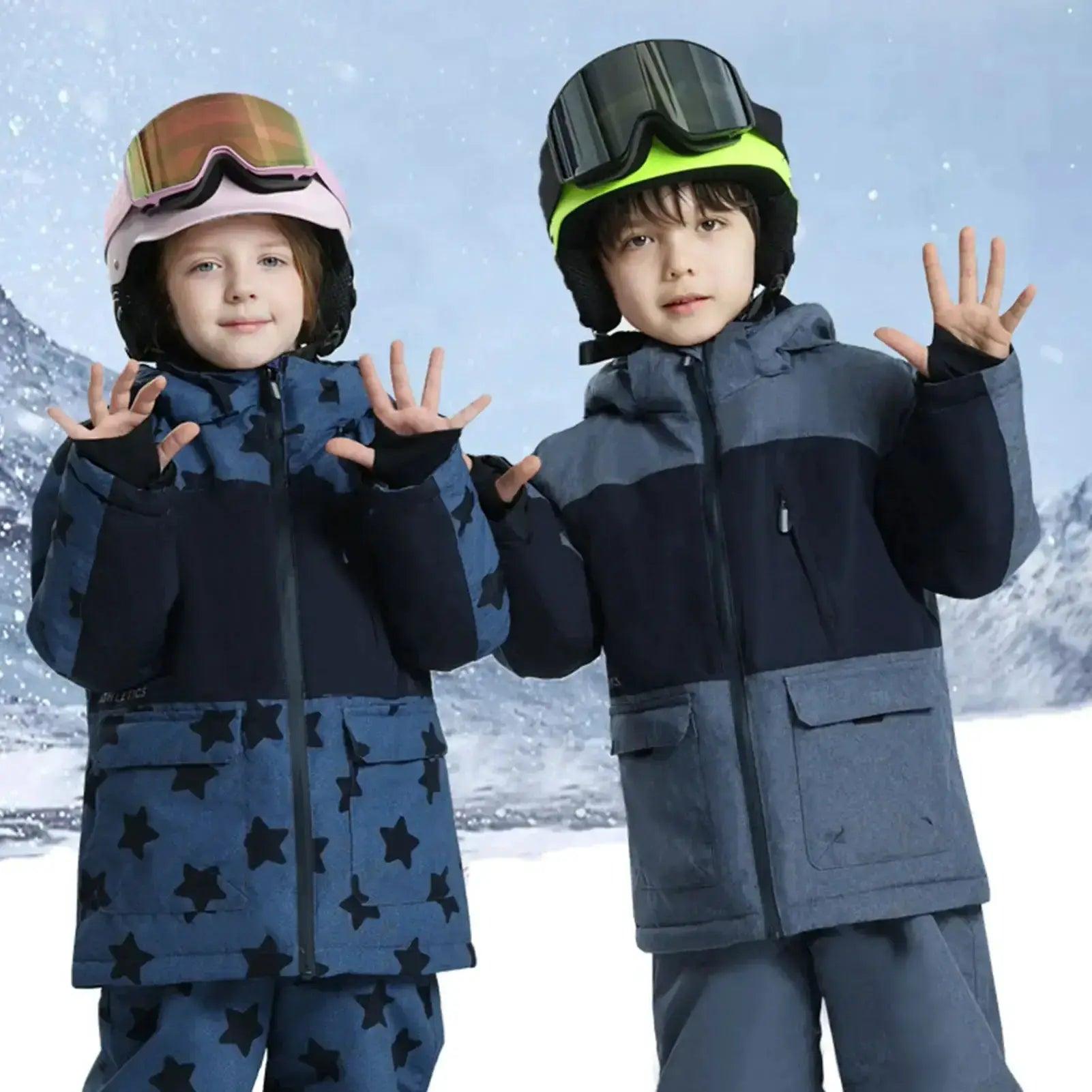  Kids Ski Suit Waterproof Winter Set For Boys Bundle -  ToylandEU™