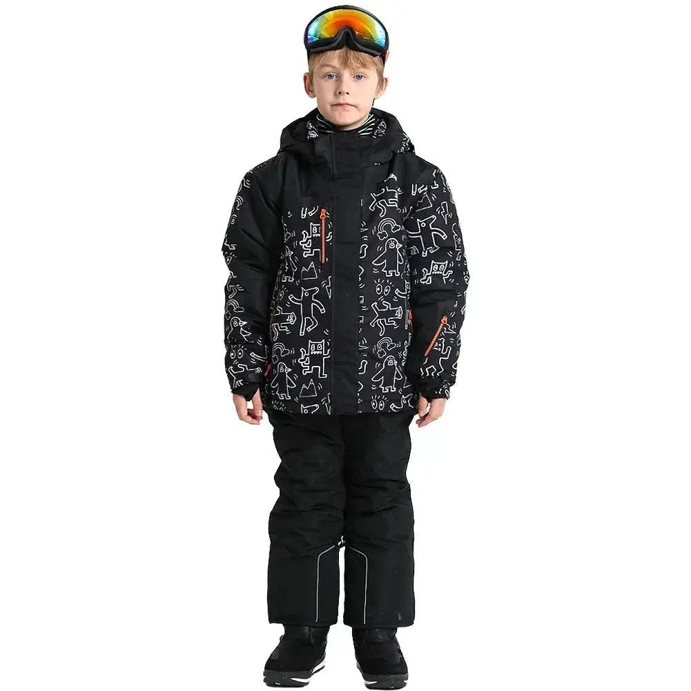  Kids Ski Suit Windproof Warm Hooded Winter Snowboard -  ToylandEU™
