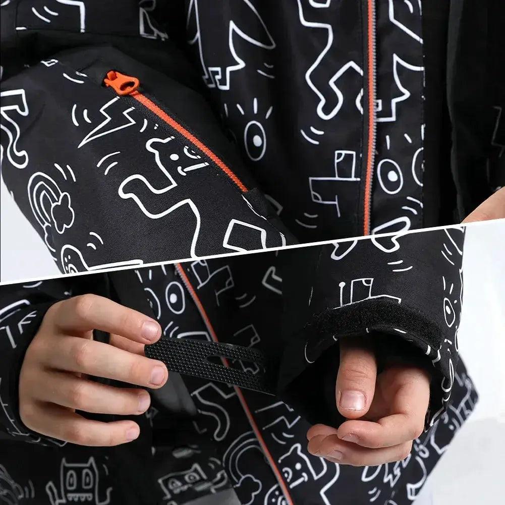 Kids Ski Suit Windproof Warm Hooded Winter Snowboard -  ToylandEU™