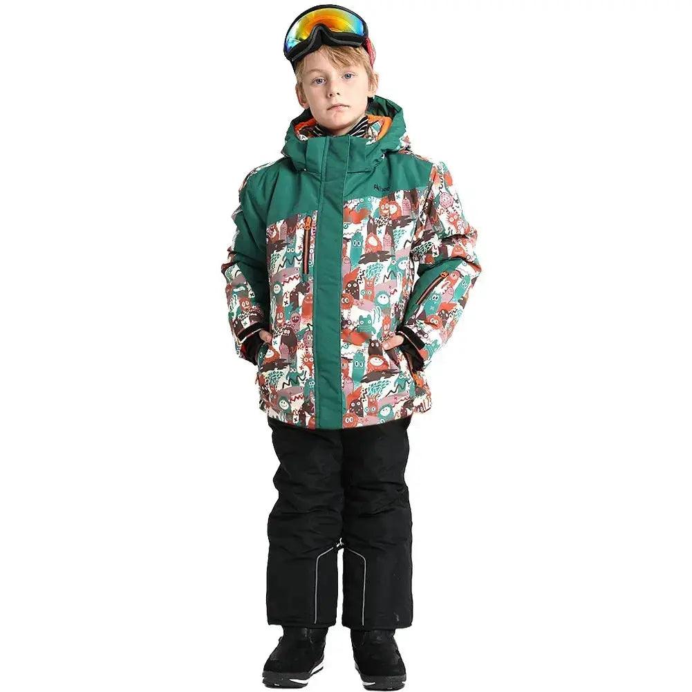  Kids Ski Suit Windproof Warm Hooded Winter Snowboard -  ToylandEU™