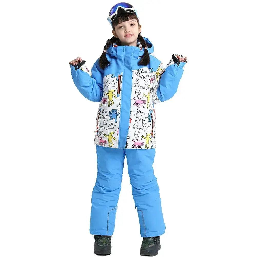  Kids Ski Suit Windproof Warm Hooded Winter Snowboard -  ToylandEU™