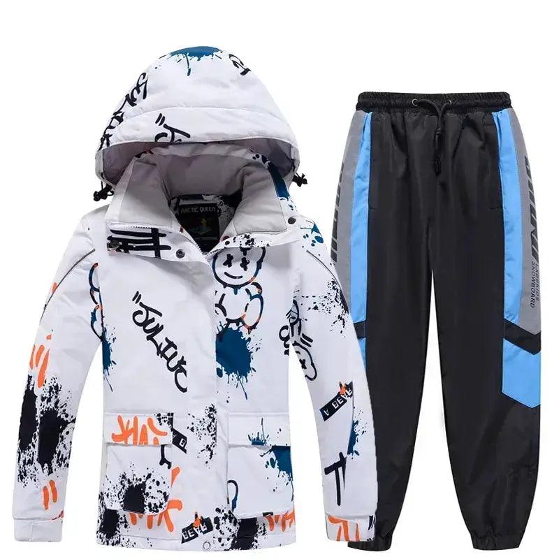  Kids Ski Suit Winter Waterproof Set With Windproof Jacket -  ToylandEU™