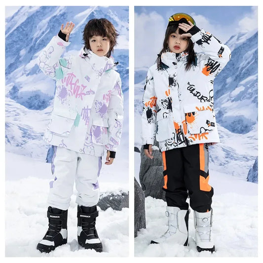 Kids Ski Suit Winter Waterproof Snow Set With Windproof Jacket - ToylandEU