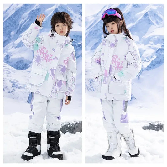 Kids Ski Suit Winter Waterproof Snow Set With Windproof Jacket - ToylandEU