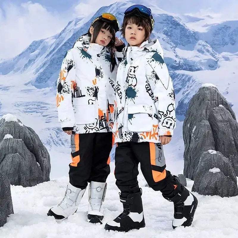 Kids Ski Suit Winter Waterproof Snow Set With Windproof Jacket - ToylandEU