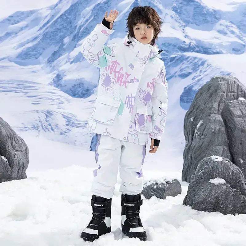 Kids Ski Suit Winter Waterproof Snow Set With Windproof Jacket - ToylandEU