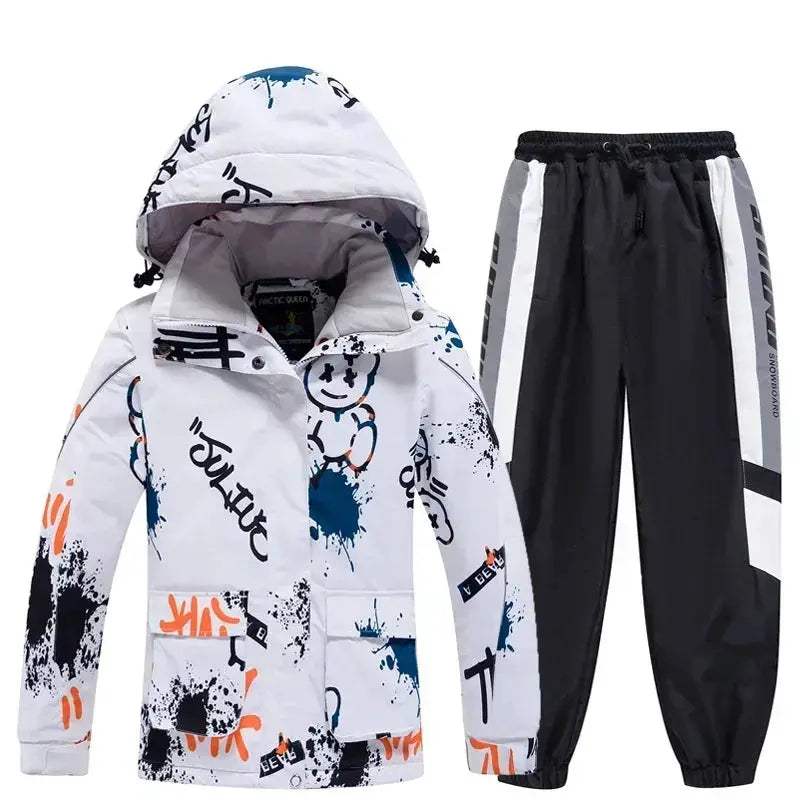 Kids Ski Suit Winter Waterproof Snow Set With Windproof Jacket - ToylandEU
