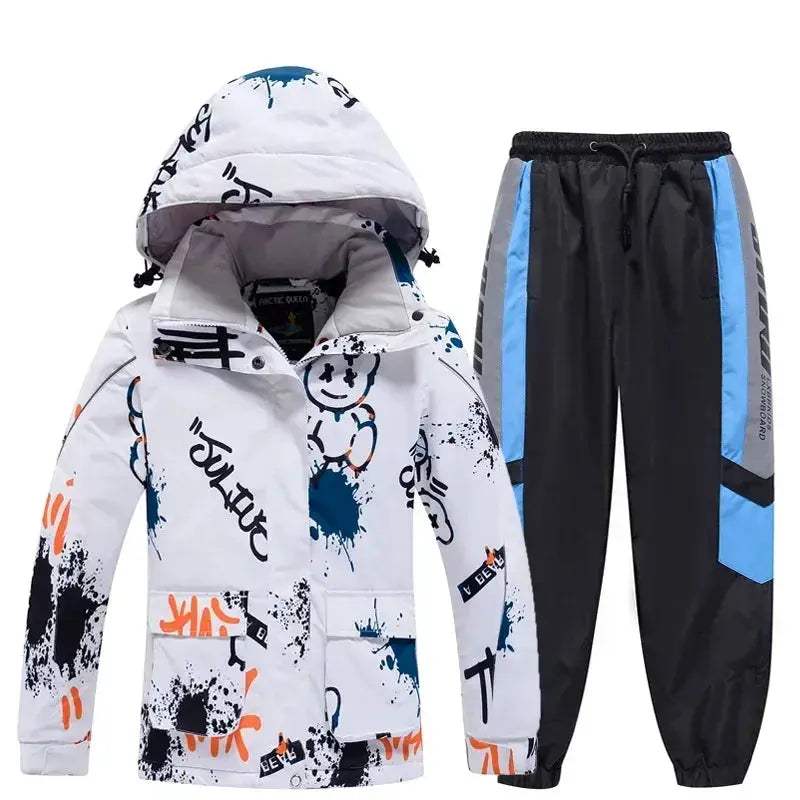 Kids Ski Suit Winter Waterproof Snow Set With Windproof Jacket - ToylandEU