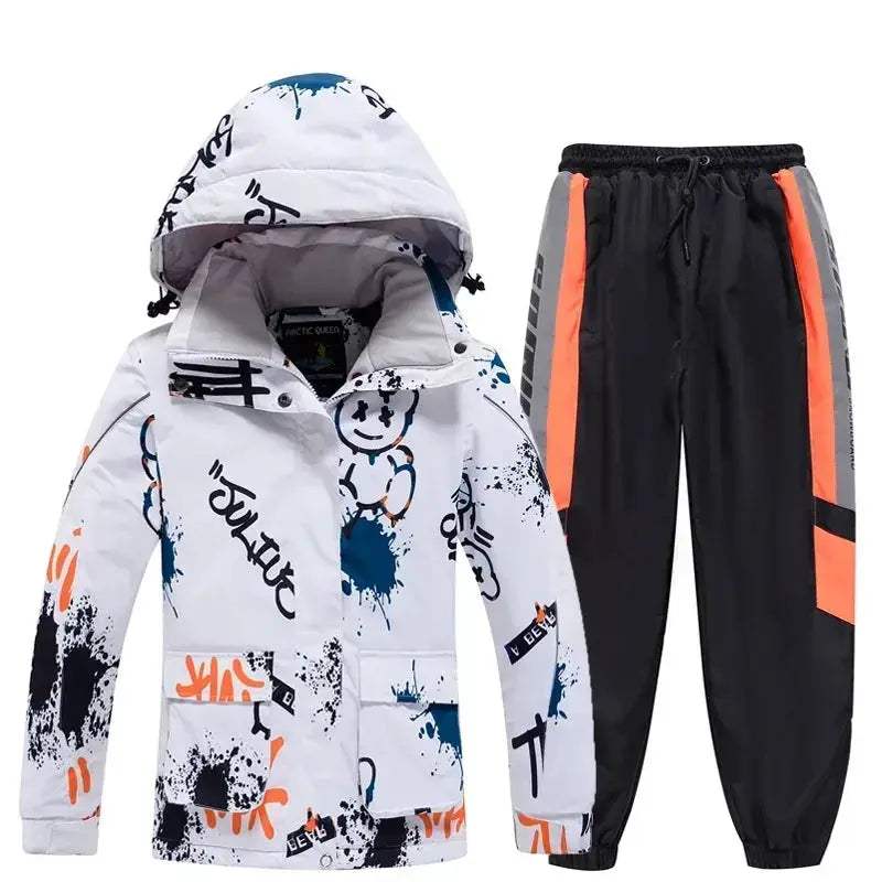 Kids Ski Suit Winter Waterproof Snow Set With Windproof Jacket - ToylandEU