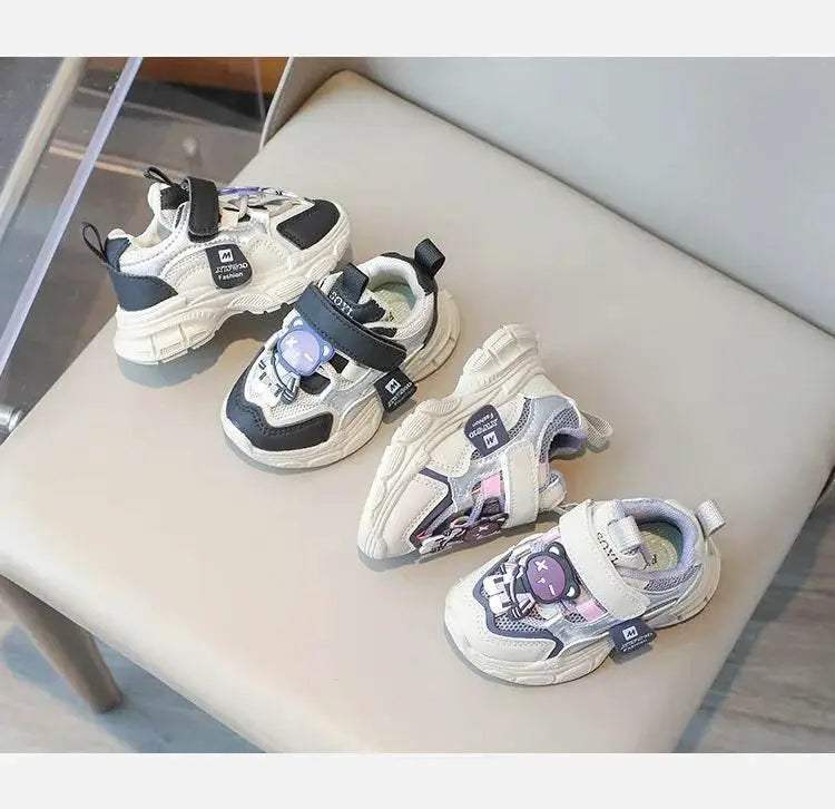  Stylish Breathable Sneakers for Kids - Non-slip Casual Walking Shoes with Animal Prints -  ToylandEU™