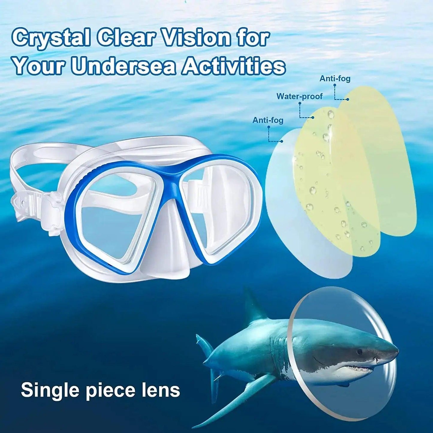  Kids Snorkel Set Dry Tube Silicone Mask For Kids -  ToylandEU™