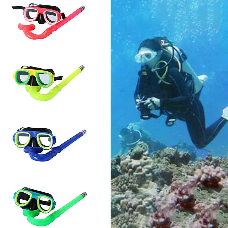  Kids Snorkeling Set Large Frame Goggles With Silicone -  ToylandEU™