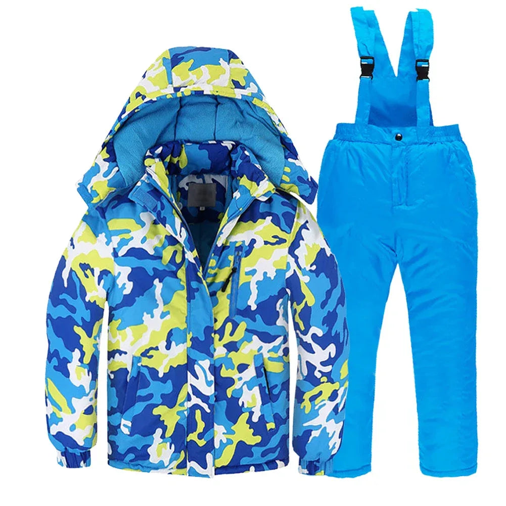 Kids Snow Suit Two Piece Waterproof Winter Ski Set - ToylandEU