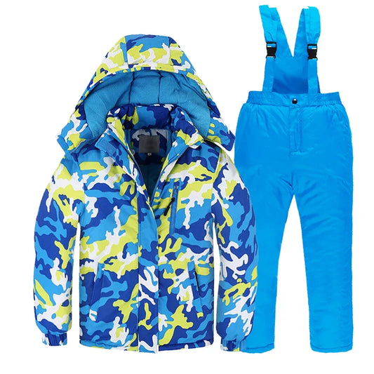 Kids Snow Suit Two Piece Waterproof Winter Ski Set - ToylandEU