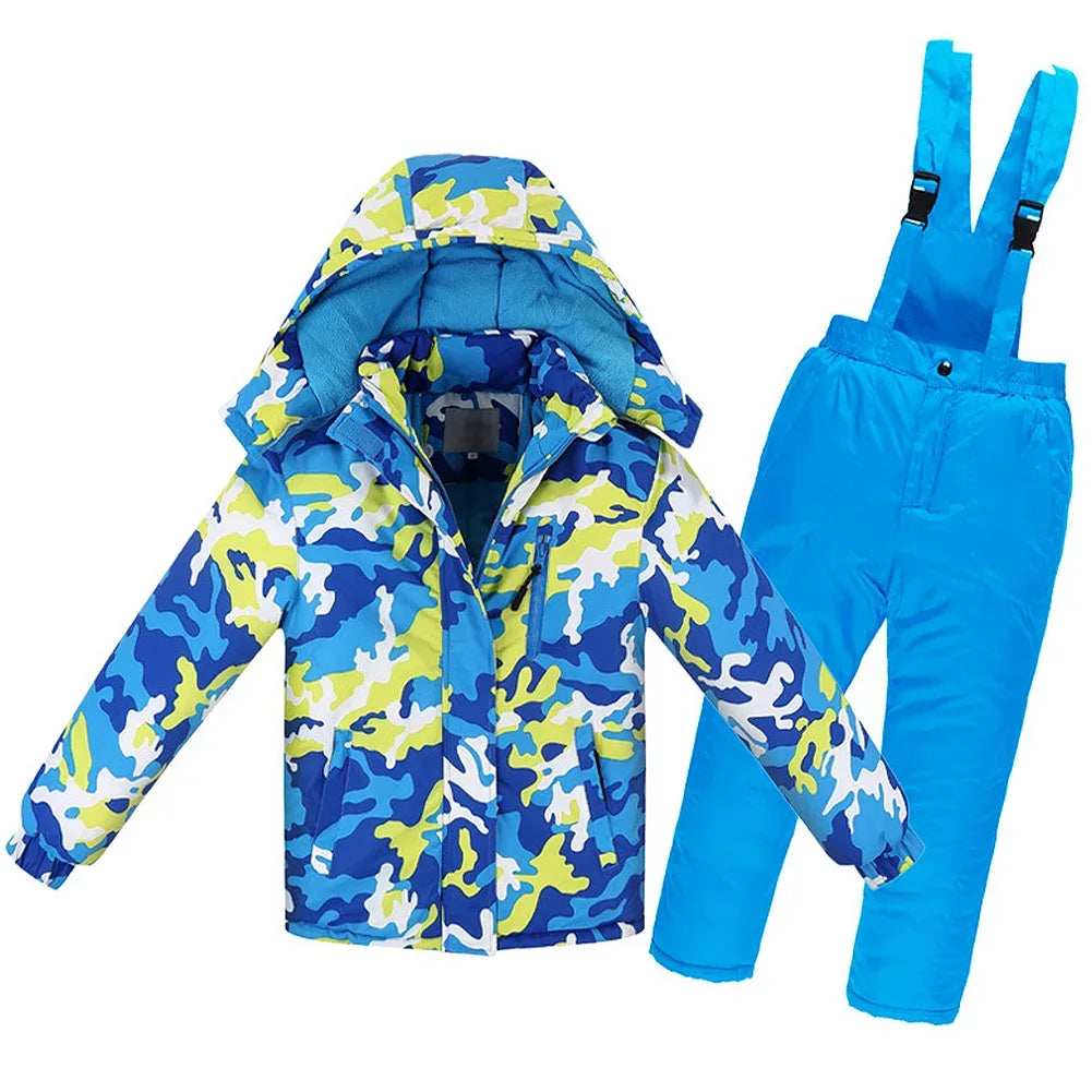 Kids Snow Suit Two Piece Waterproof Winter Ski Set - ToylandEU