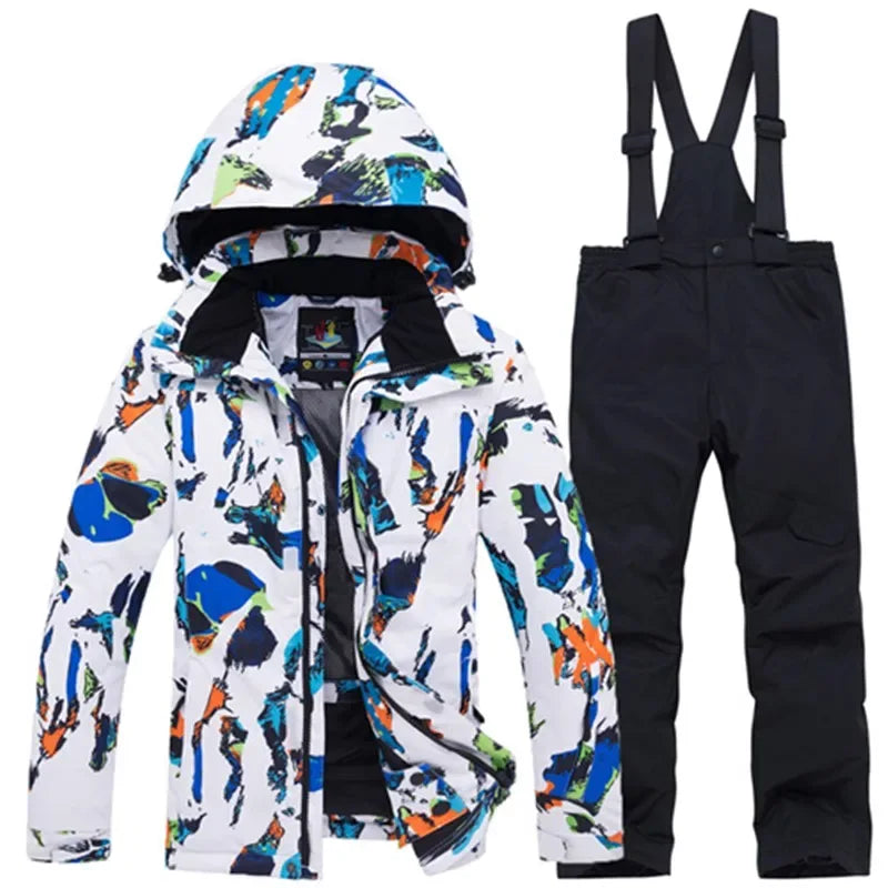 Kids Snow Suit Waterproof Windproof Winter Ski Outfit - ToylandEU