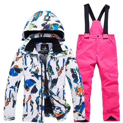 Kids Snow Suit Waterproof Windproof Winter Ski Outfit - ToylandEU