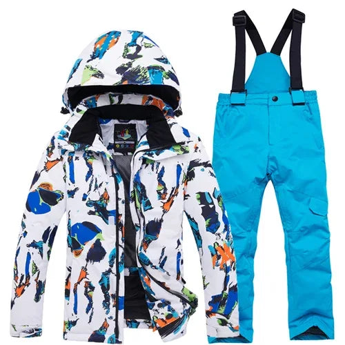 Kids Snow Suit Waterproof Windproof Winter Ski Outfit - ToylandEU