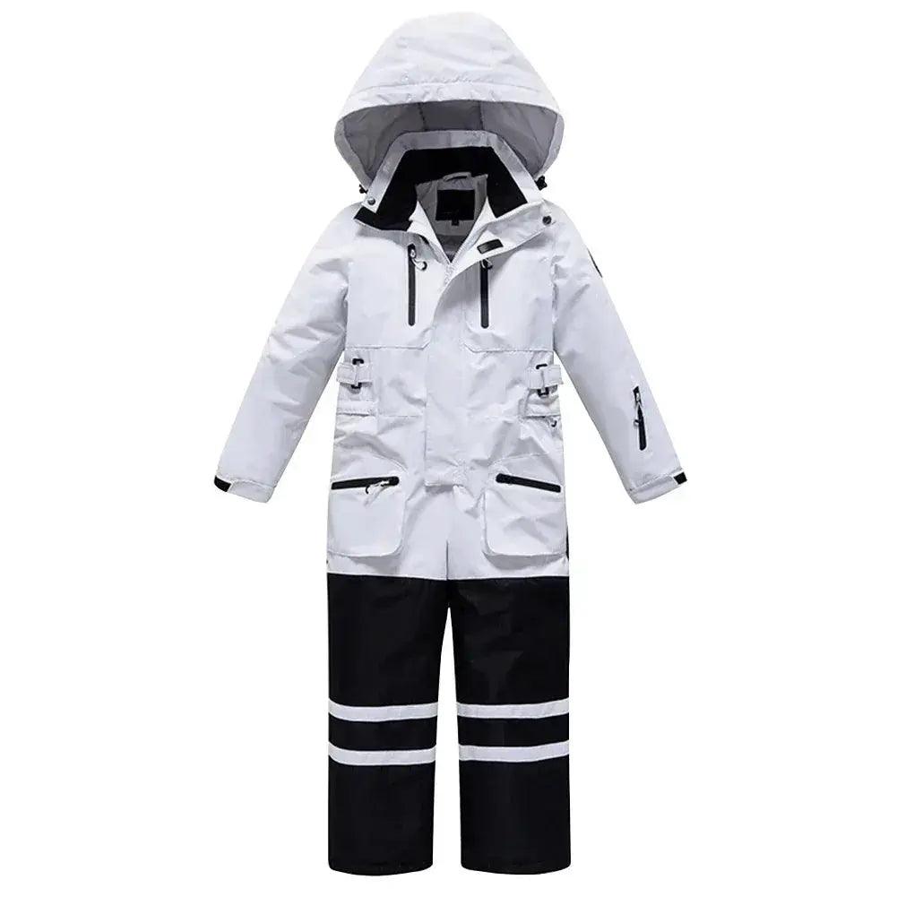  Kids Snowboarding Suit One Piece Hooded Warm Skiwear -  ToylandEU™