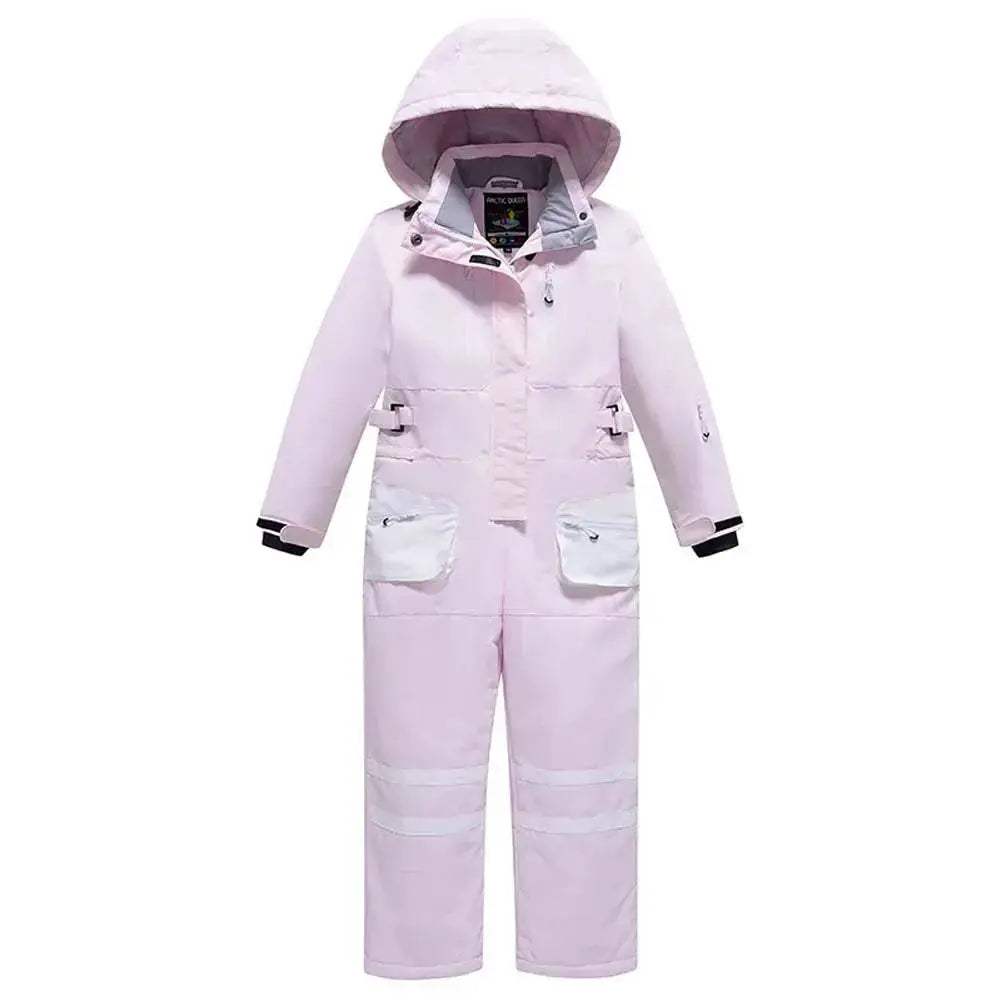Kids Snowboarding Suit One Piece Hooded Windproof Warm Skiwear - ToylandEU