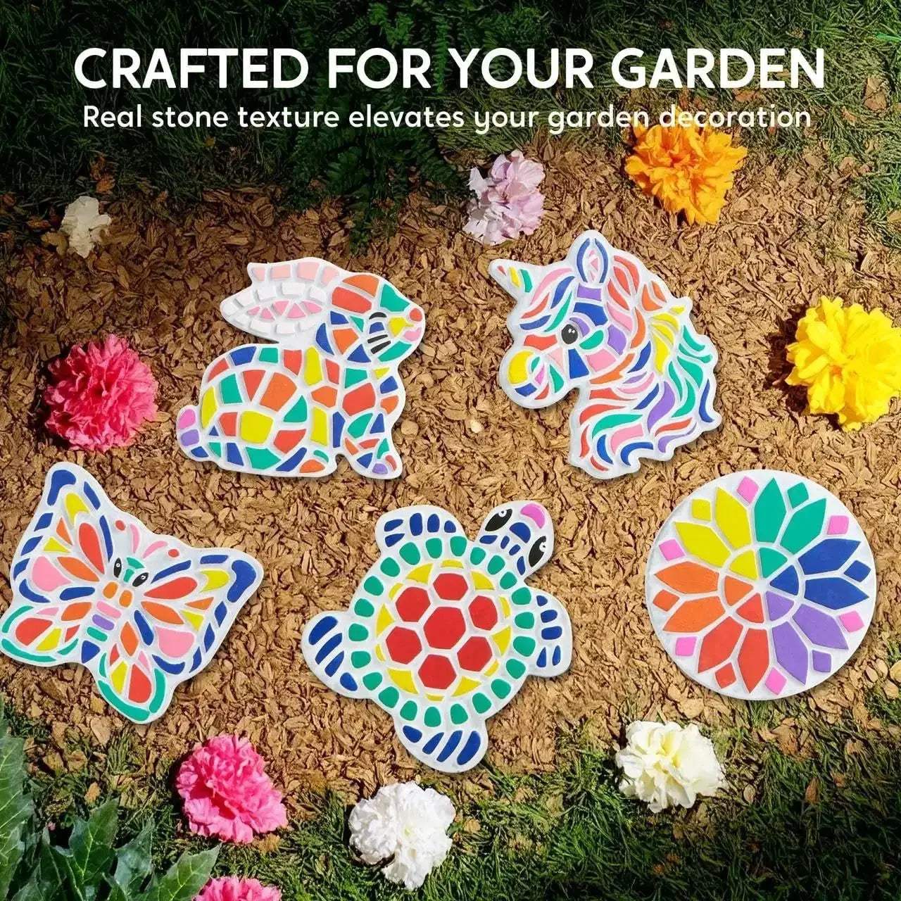  Kids Stepping Stones Painting Kit Five Unique Designs -  ToylandEU™