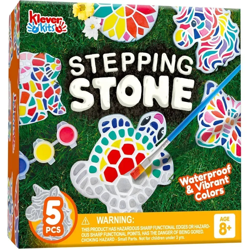Kids Stepping Stones Painting Kit With Five Unique Designs - ToylandEU
