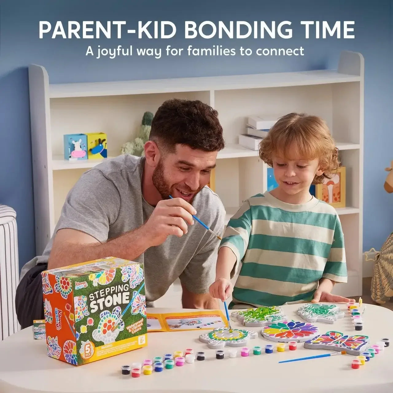 Kids Stepping Stones Painting Kit With Five Unique Designs - ToylandEU