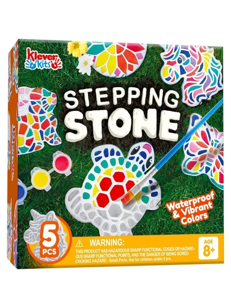 Kids Stepping Stones Painting Kit With Five Unique Designs - ToylandEU