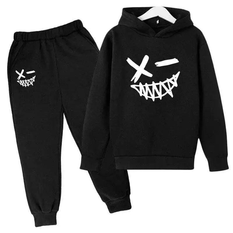  Evil Smile Printed 2024 Baby Summer Clothes for Children From 1 to 12 Years Kids Clothes Boys Child Sets Suit for Girls Boy Set -  ToylandEU™