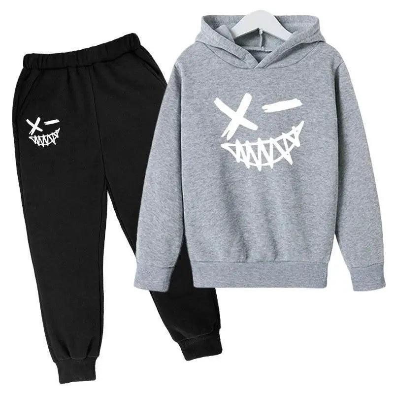  Evil Smile Printed 2024 Baby Summer Clothes for Children From 1 to 12 Years Kids Clothes Boys Child Sets Suit for Girls Boy Set -  ToylandEU™