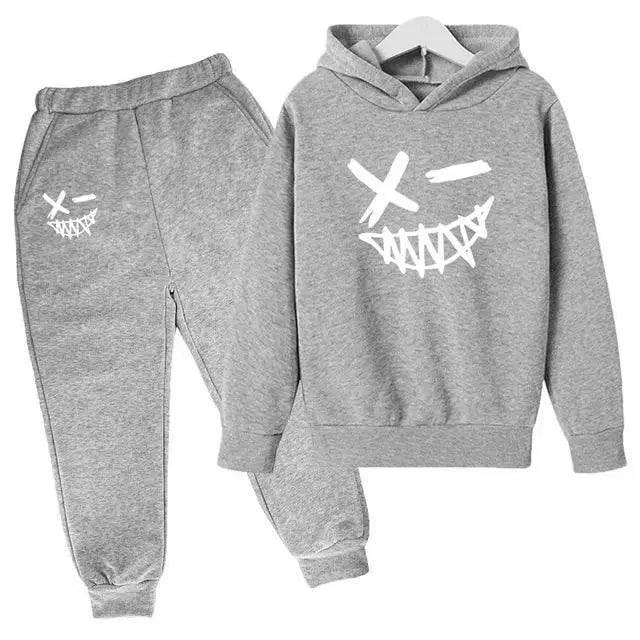  Evil Smile Printed 2024 Baby Summer Clothes for Children From 1 to 12 Years Kids Clothes Boys Child Sets Suit for Girls Boy Set -  ToylandEU™