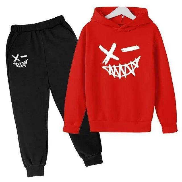  Evil Smile Printed 2024 Baby Summer Clothes for Children From 1 to 12 Years Kids Clothes Boys Child Sets Suit for Girls Boy Set -  ToylandEU™
