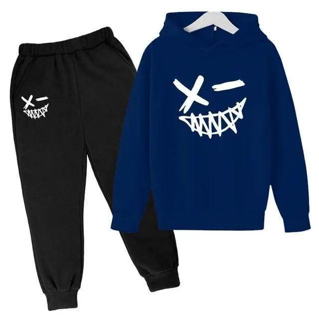  Evil Smile Printed 2024 Baby Summer Clothes for Children From 1 to 12 Years Kids Clothes Boys Child Sets Suit for Girls Boy Set -  ToylandEU™