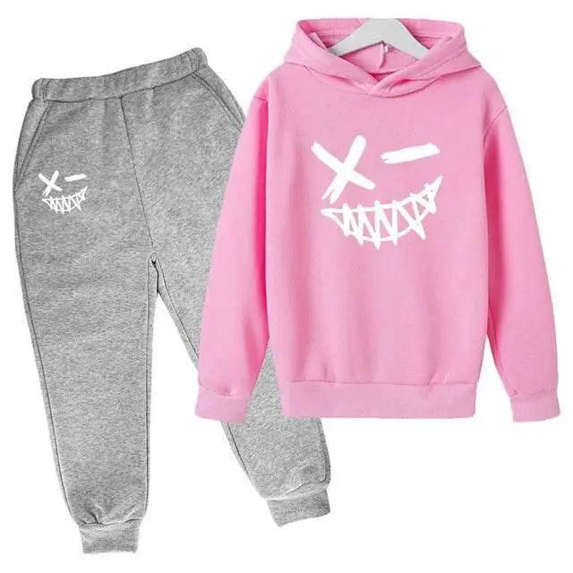  Evil Smile Printed 2024 Baby Summer Clothes for Children From 1 to 12 Years Kids Clothes Boys Child Sets Suit for Girls Boy Set -  ToylandEU™