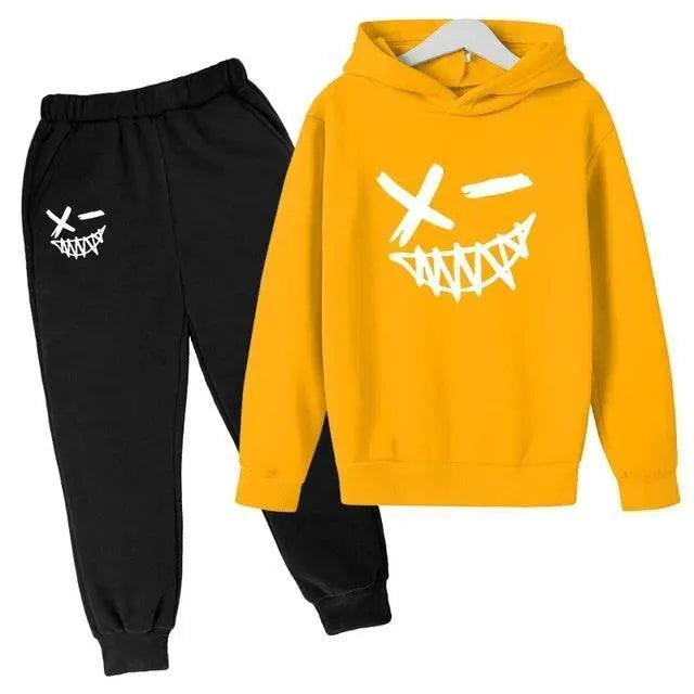  Evil Smile Printed 2024 Baby Summer Clothes for Children From 1 to 12 Years Kids Clothes Boys Child Sets Suit for Girls Boy Set -  ToylandEU™
