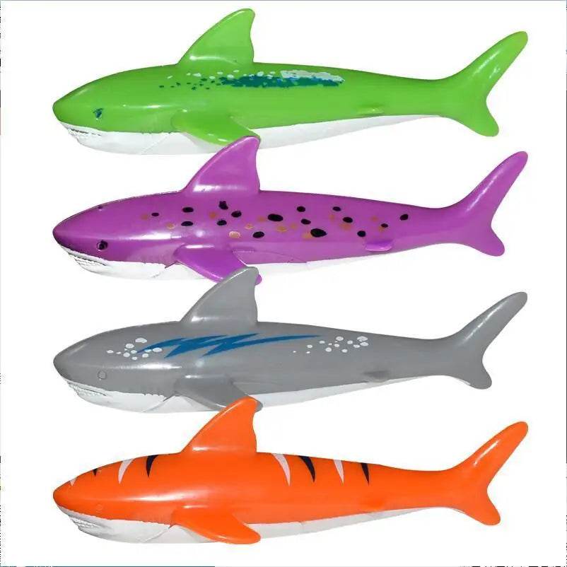 Kids Summer Shark Rocket Throwing Toy Swimming Pool Dive Game Water Fun Toys Baby Educational Bath Toys Gifts - ToylandEU