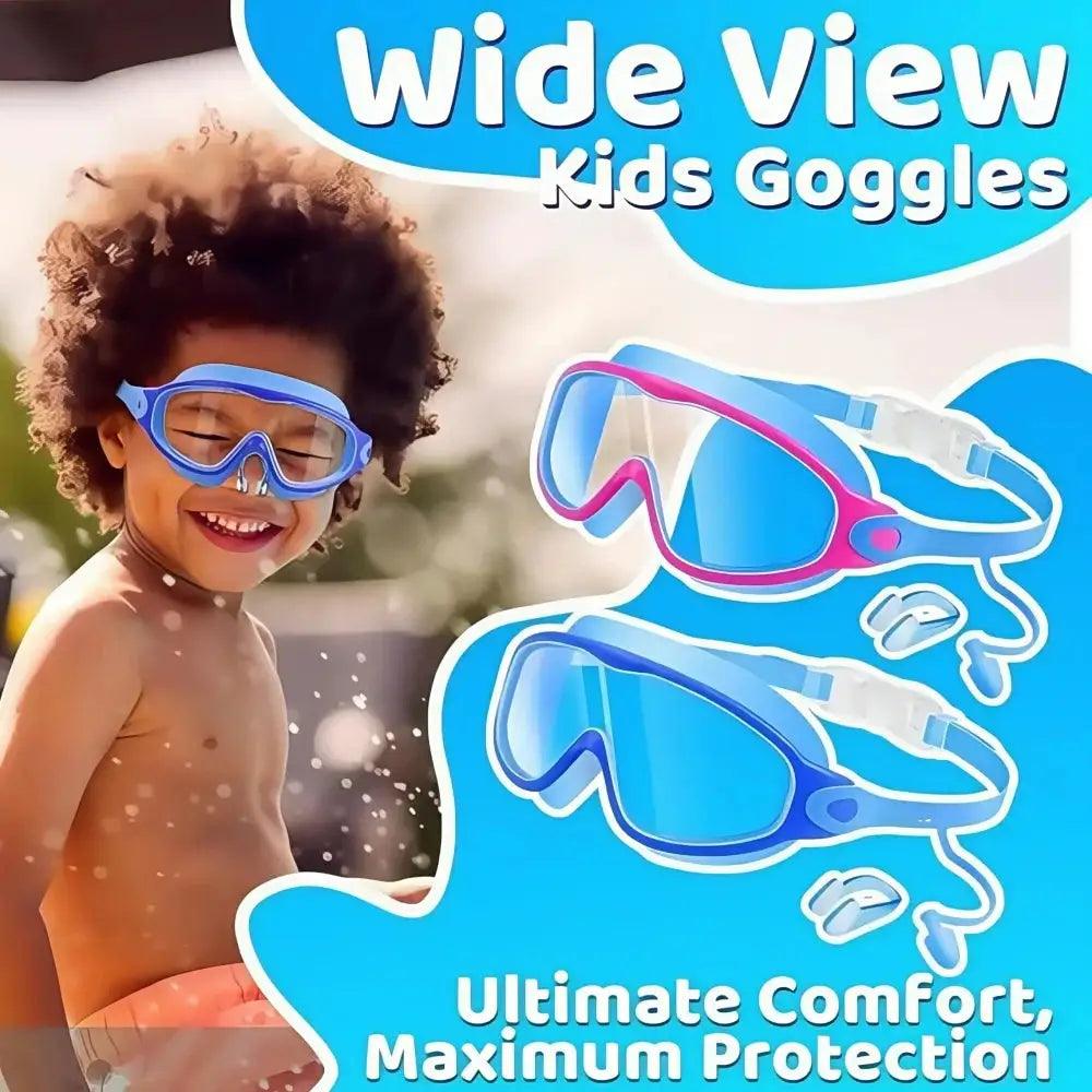  Kids Swim Goggles Anti Fog UV Protection Soft Silicone Frame -  ToylandEU™