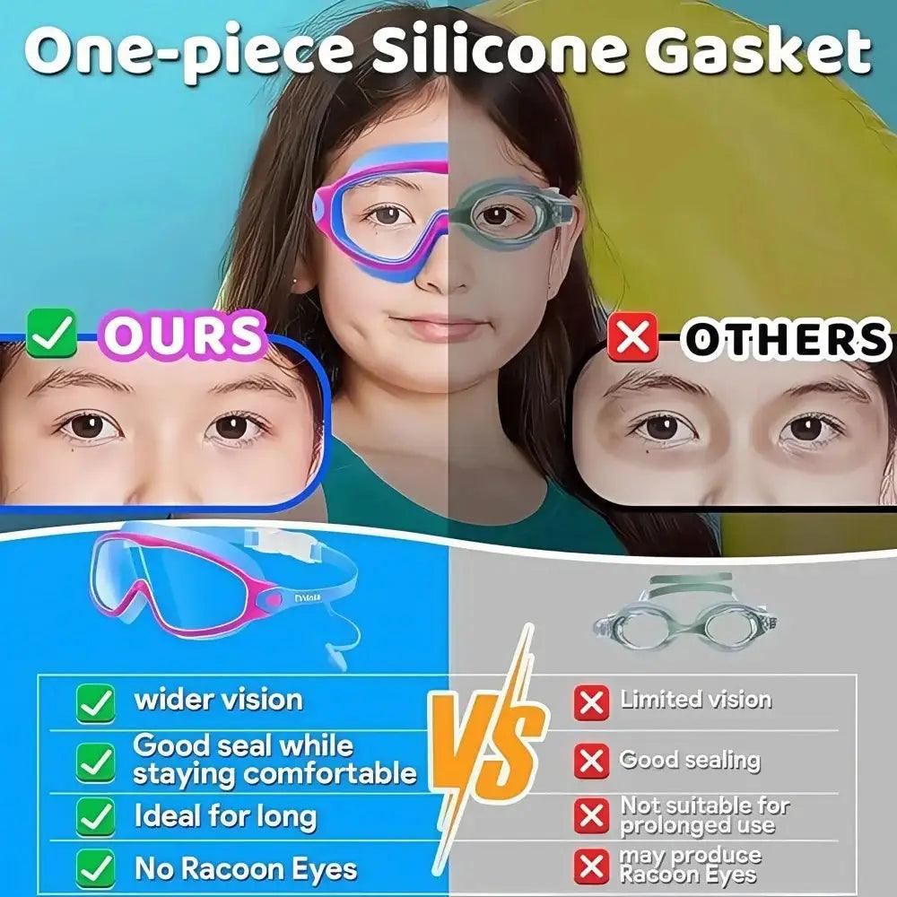  Kids Swim Goggles Anti Fog UV Protection Soft Silicone Frame -  ToylandEU™