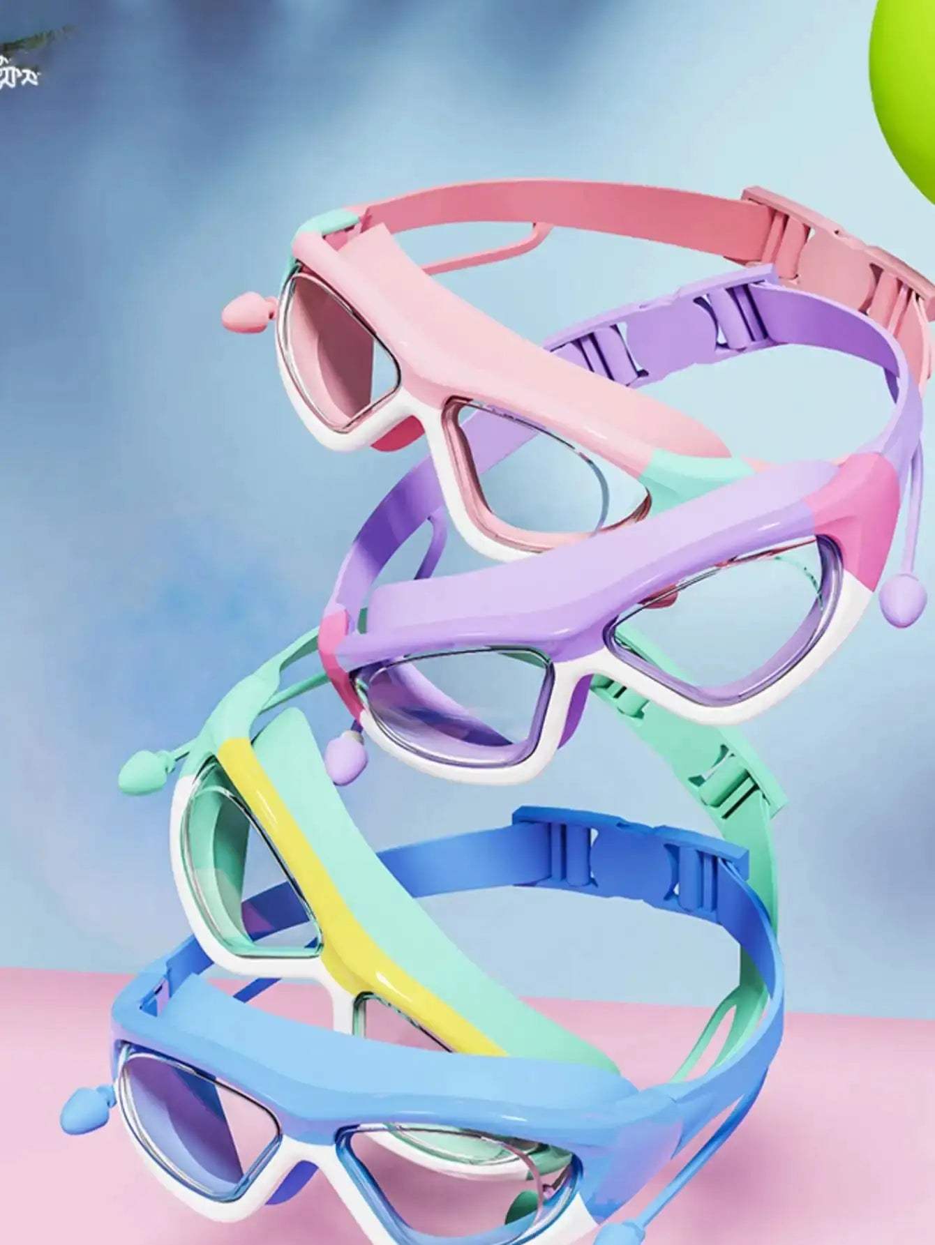  Kids Swim Goggles Anti Fog Waterproof Earplugs -  ToylandEU™