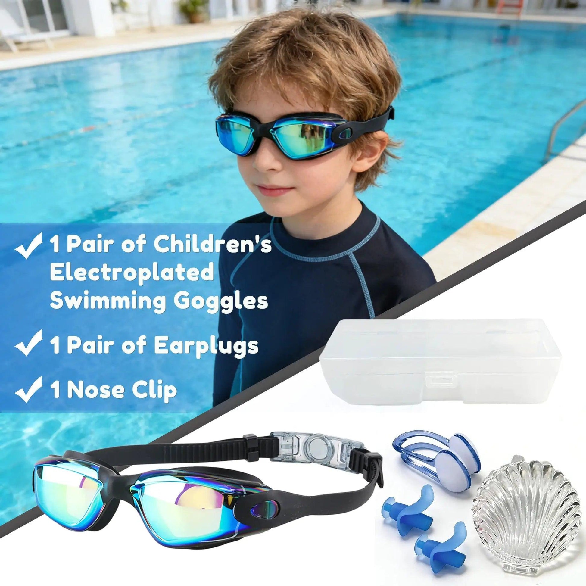  Kids Swimming Goggles Silicone Skirt Clear HD View -  ToylandEU™