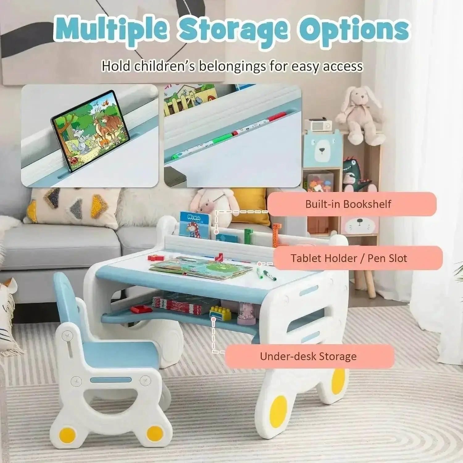  Kids Table and Chair Set for Reading and Drawing Fun -  ToylandEU™